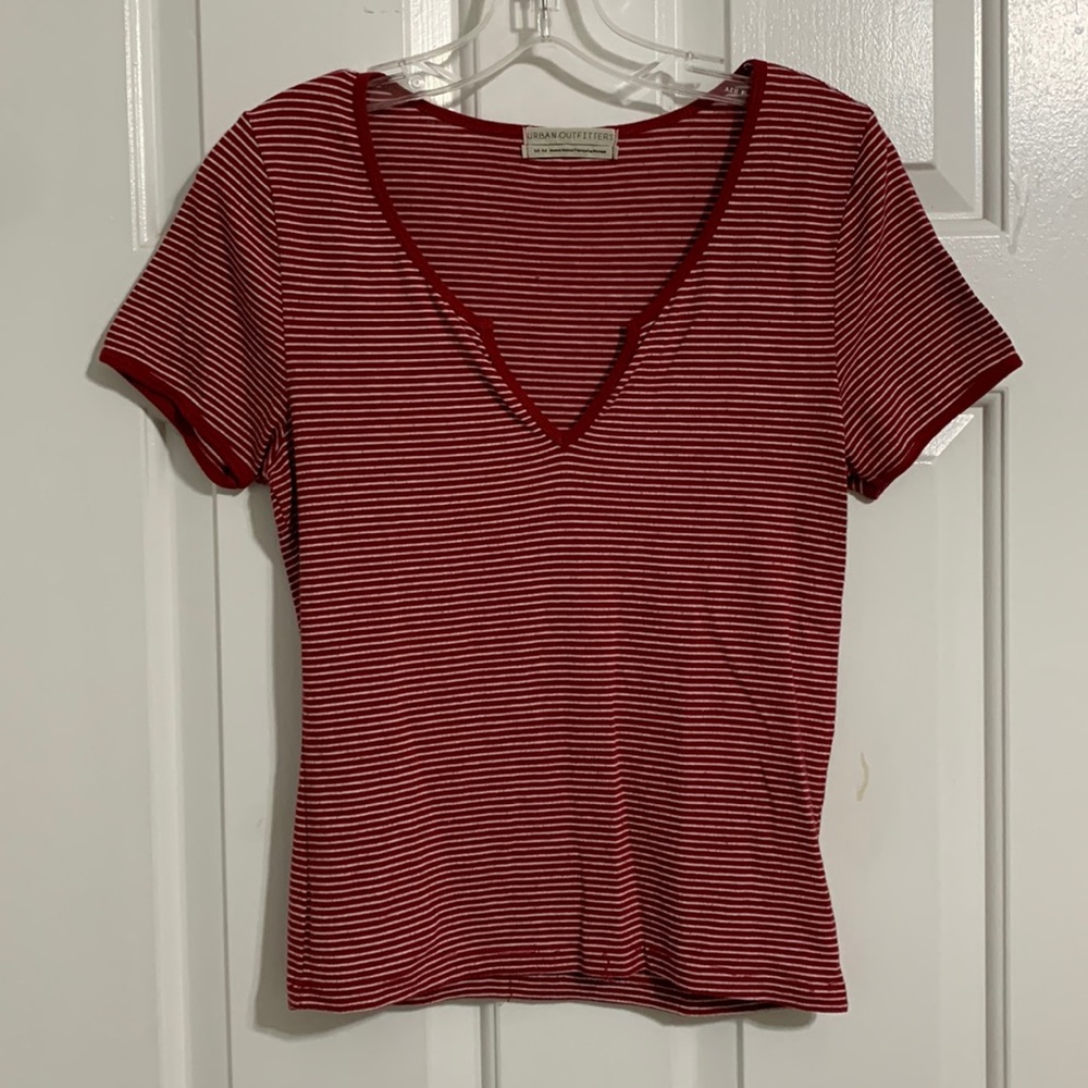 URBAN OUTFITTERS red and white striped top🤍❤️🤍